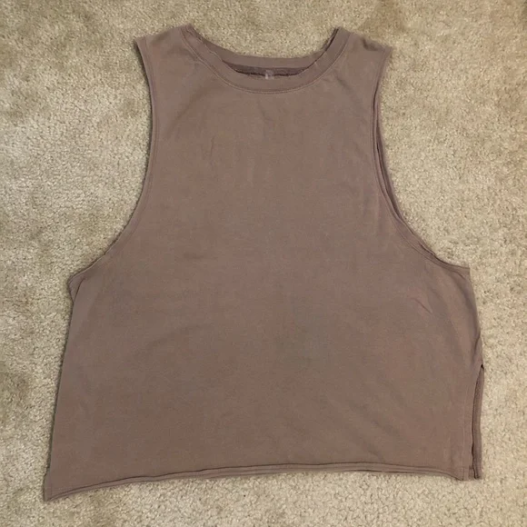 Free People Hot Shot Relaxed Oversized Tank In Mocha Latte. NWOT! Sz S & XL - Picture 6 of 11